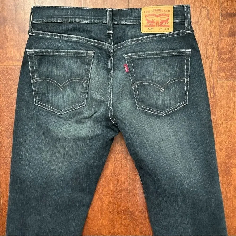 Levi’s 559 Men's Blue Relaxed Straight Jeans, Size W31 L30